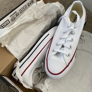 BRAND NEW white converse